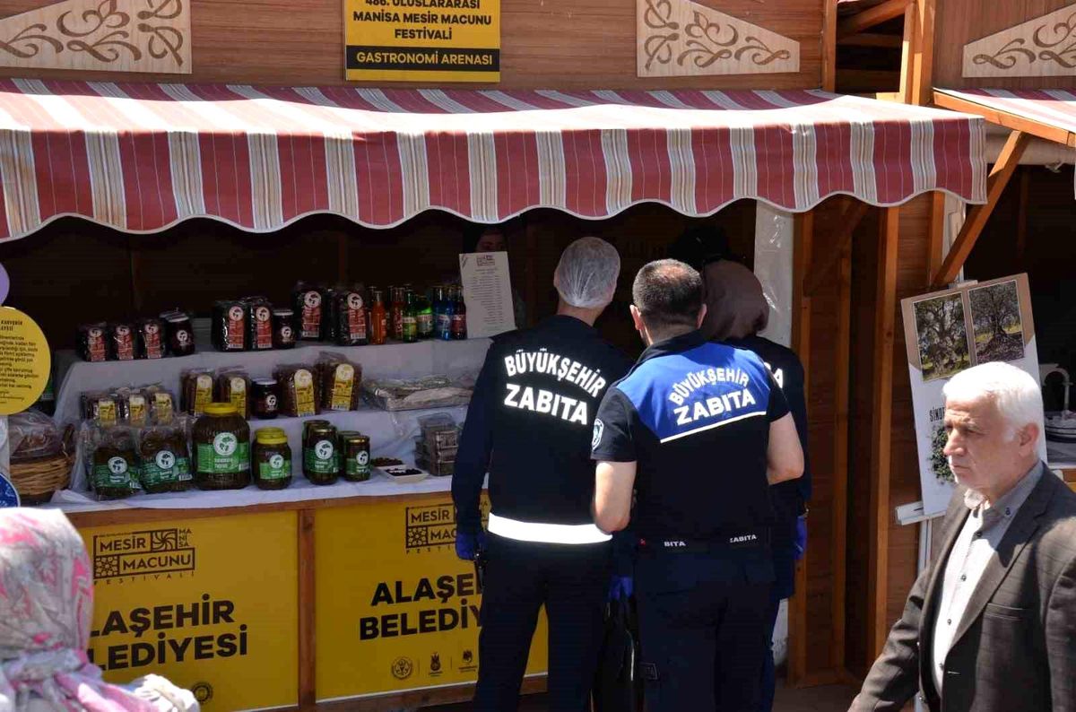 Gastronomi panayırında denetim