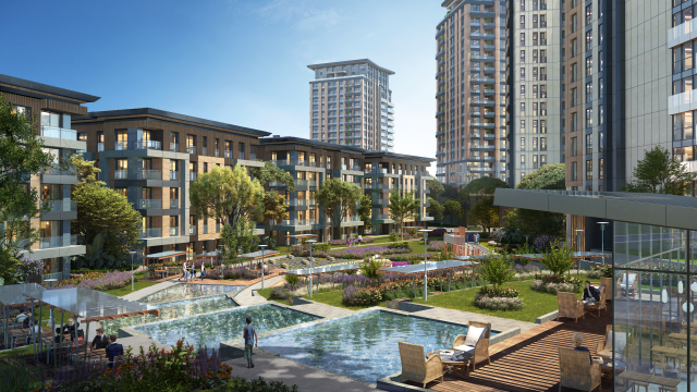 OYAKKENT Silüet, İstanbul’un yeni ulaşım akslarının merkezinde konumlanıyor Ulaşım ve alışveriş merkezlerine yakın, yeşil yaşam odaklı proje