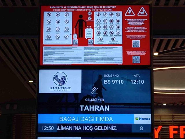 Dış hat uçuşlarının yeniden başladığı İran’dan ilk sefer İstanbul’a yapıldı