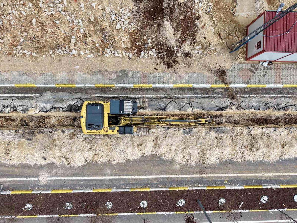 Mardin\'de bir mahallede daha atıksu hattı döşeme çalışması tamamlandı