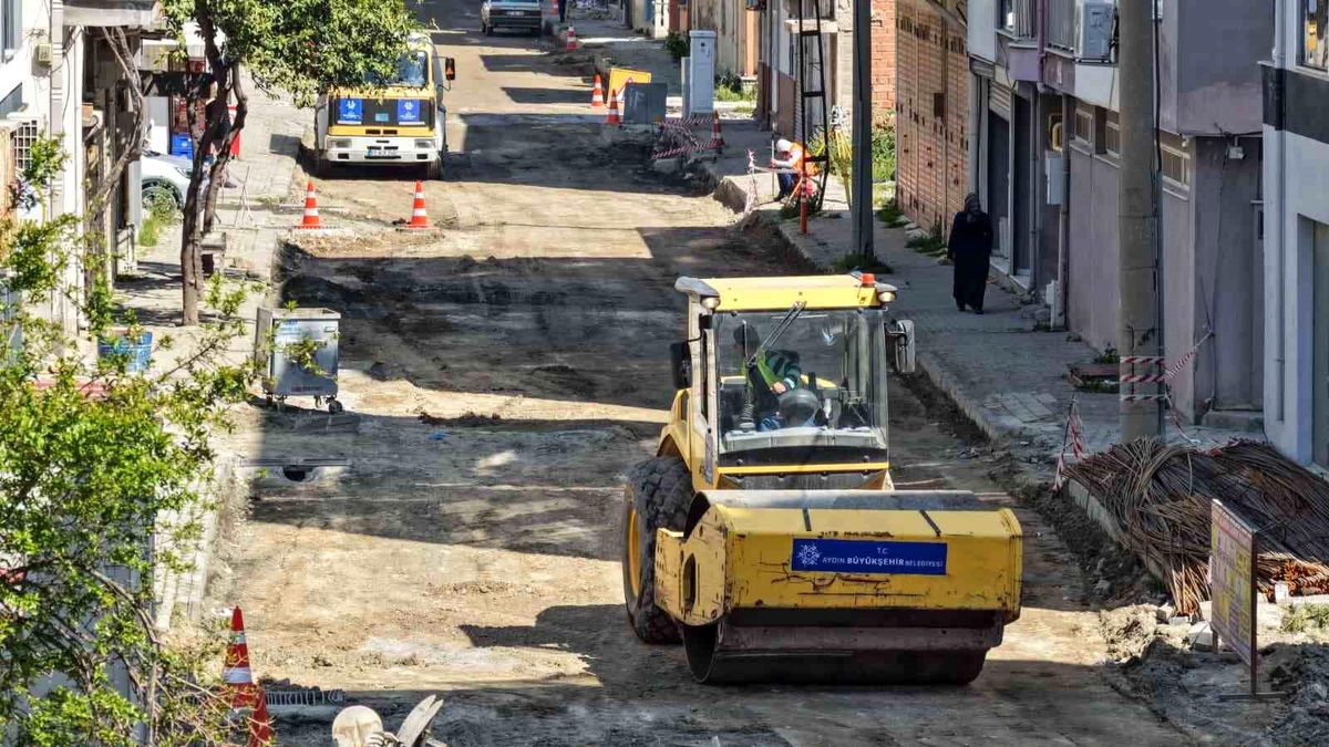 Söke\'de yol yenileme çalışması başladı