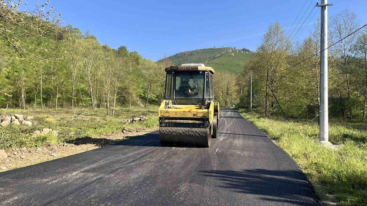 Gölyaka\'da Yeni Asfalt Yolu Hizmete Girdi