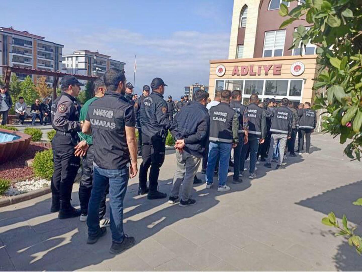 Kahramanmaraş’ta narkotik operasyonu: 45 kişi tutuklandı