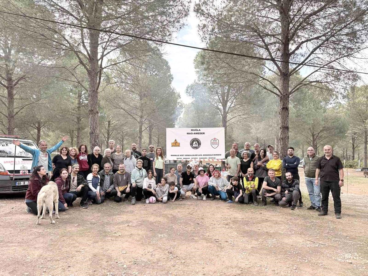 Muğla\'da afet gönüllüleri Datça\'da buluştu