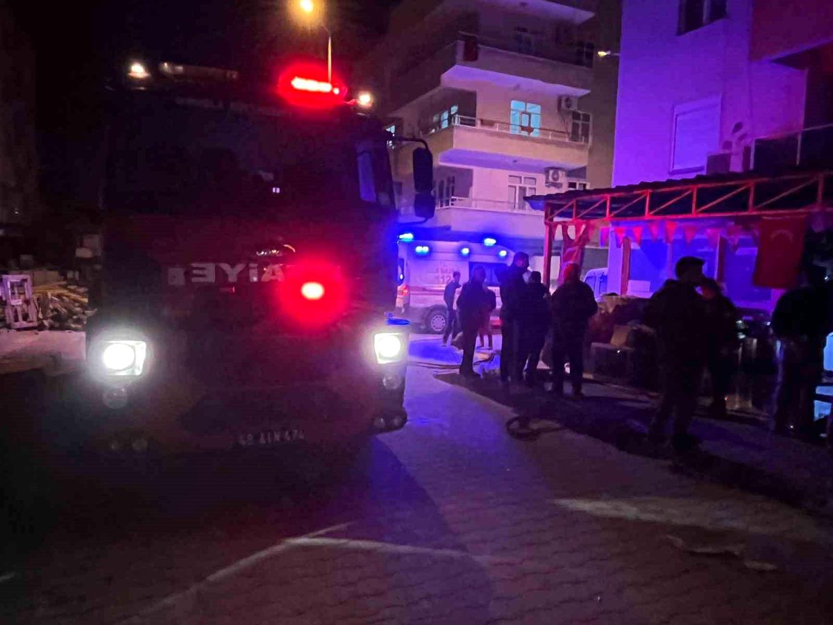 Yatağan\'da bisiklet tamirhanesinde yangın