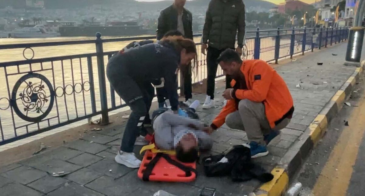 Kuşadası\'nda Alkollü Sürücü Kaza Yaptı