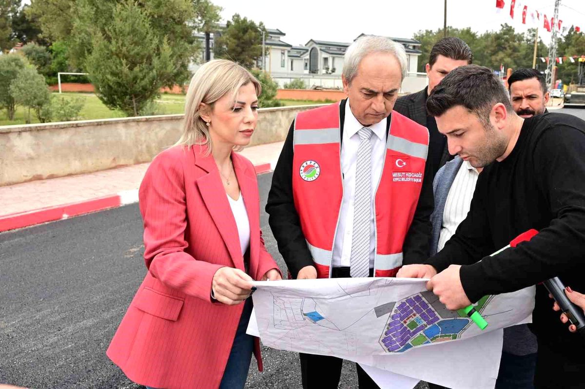 Duacı\'da alt yapı çalışmaları tamamlanan 34 sokağa sıcak asfalt