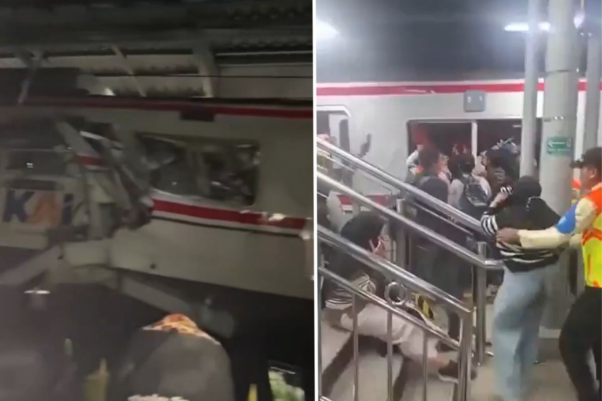 Endonezya’da yolcu trenleri çarpıştı, ölü ve yaralılar var