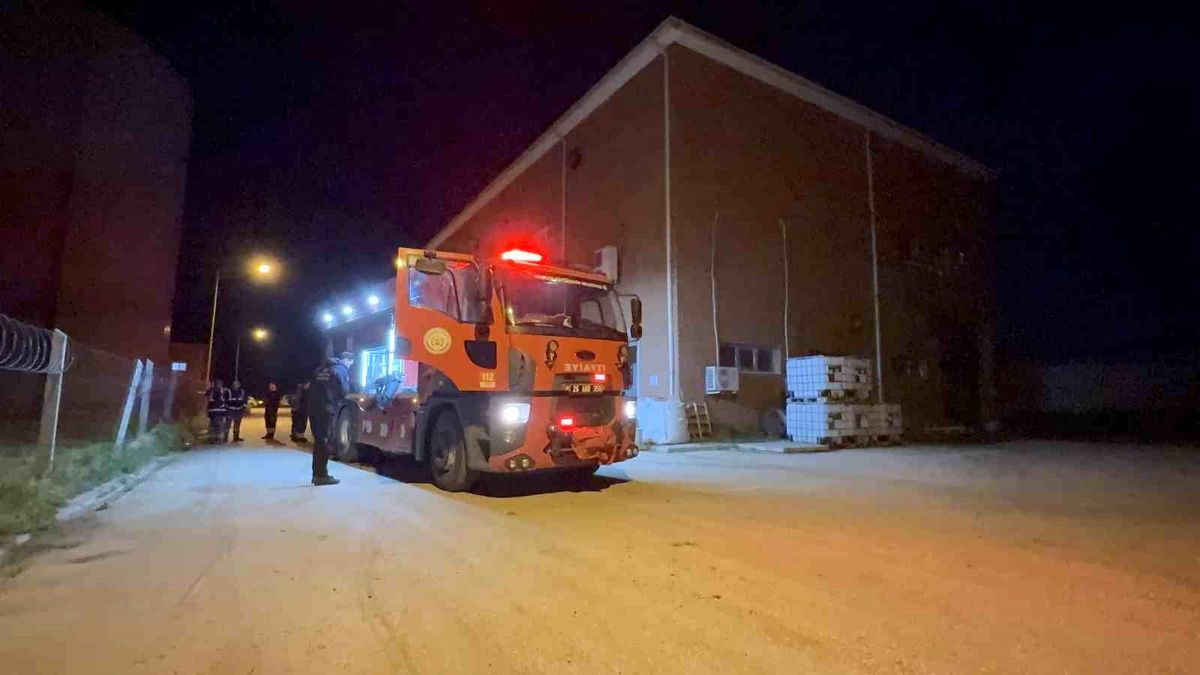 ESKİ arıtma tesisinde yangın paniği