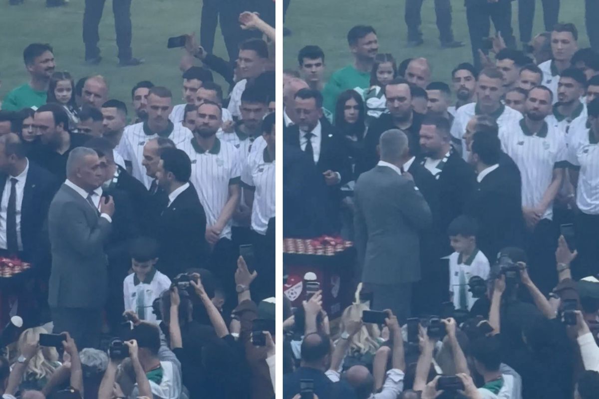 Hacıosmanoğlu\'na büyük şok! Şampiyonluk kutlamasında konuşma yaparken kabusu yaşadı