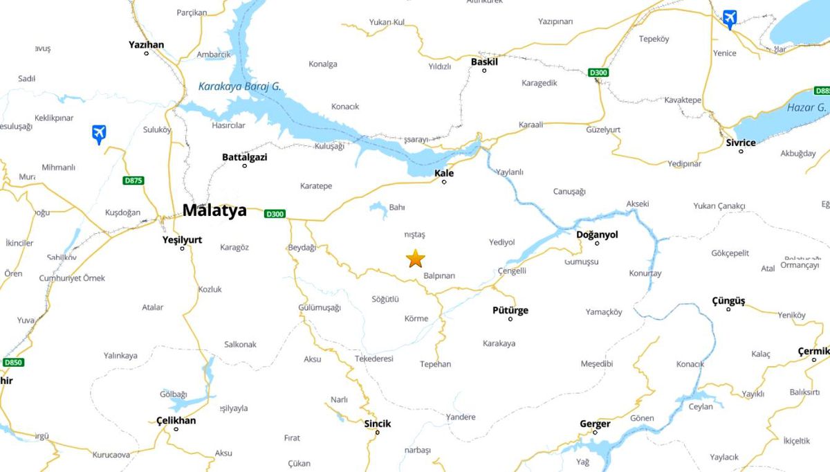 Battalgazi\'de 4.4 Büyüklüğünde Deprem