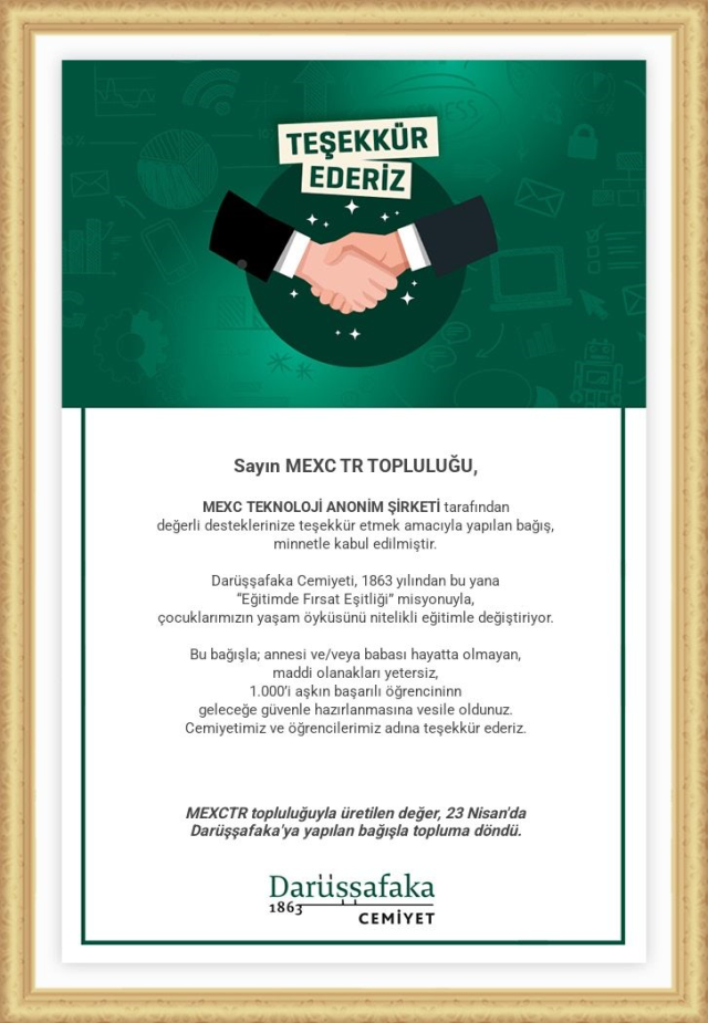 MEXC TR topluluğundan anlamlı bağış örneği