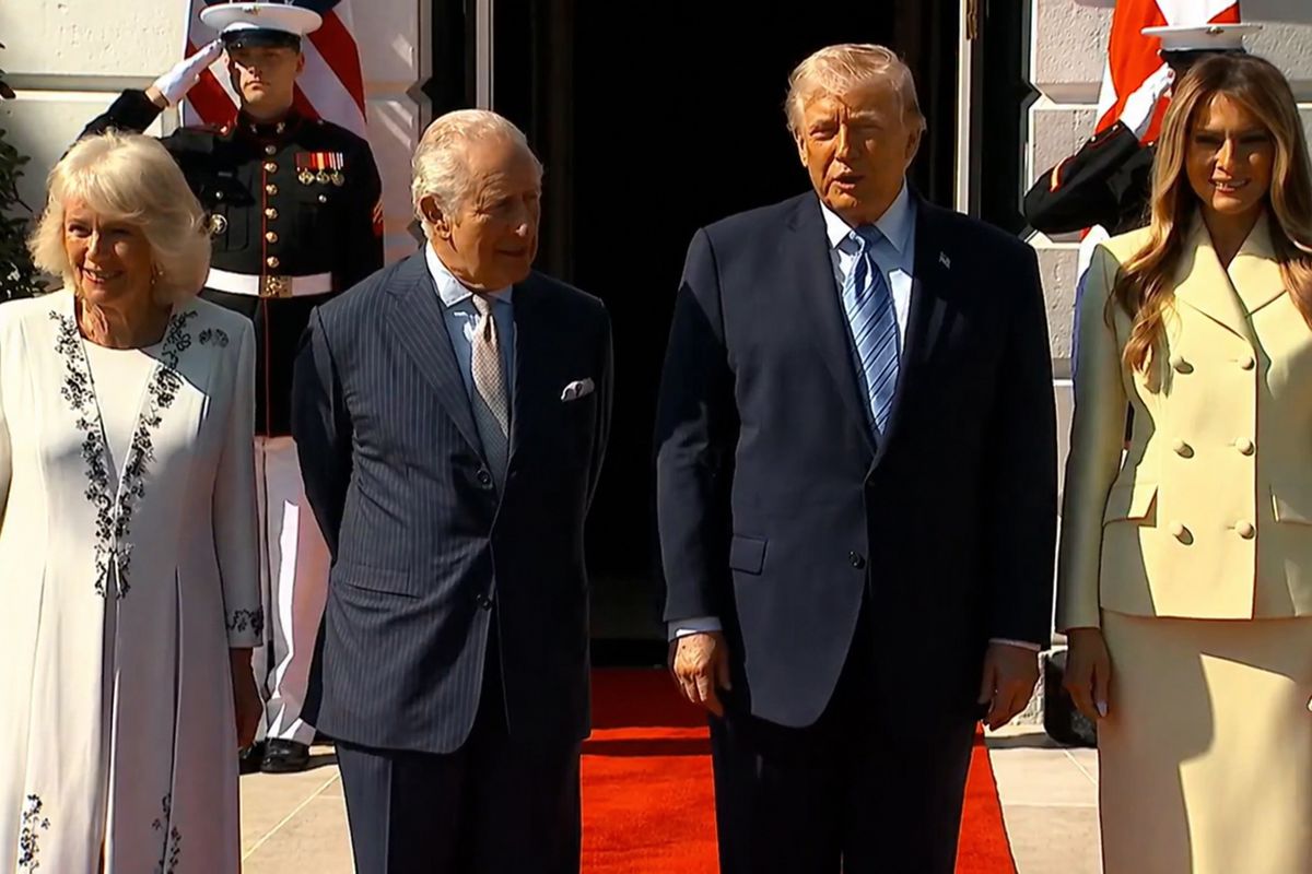 Trump, Beyaz Saray\'da İngiltere Kraliyetini ağırladı
