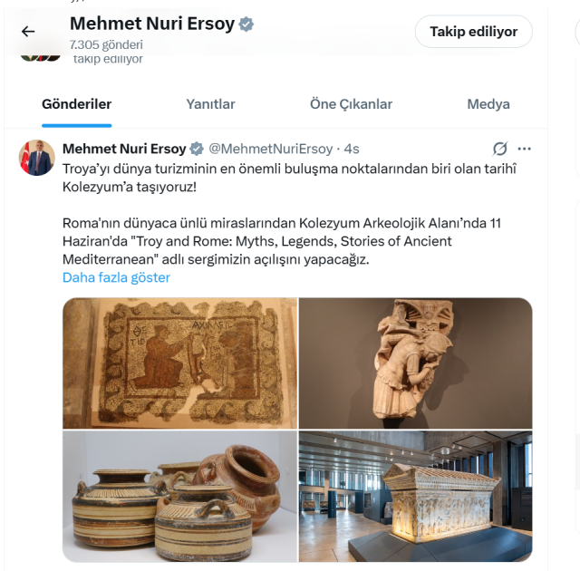 Türkiye’nin desteğiyle Roma’da tarihi Troya sergisi