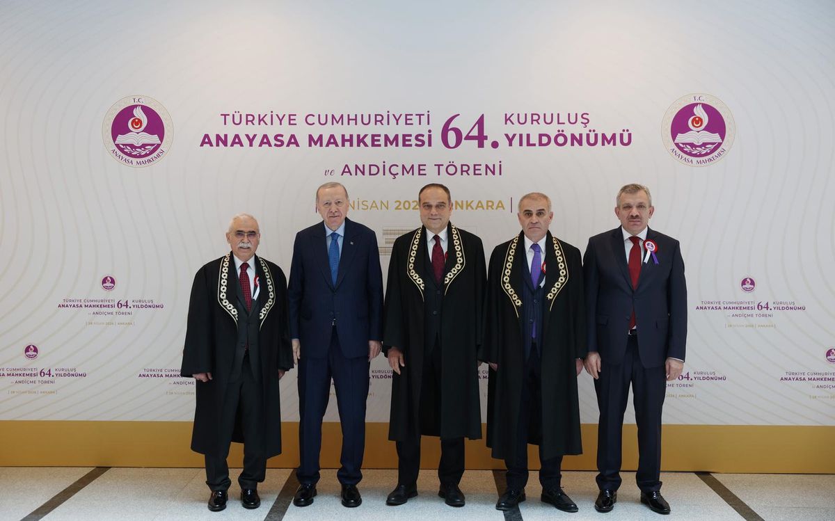 Cumhurbaşkanı Erdoğan, AYM\'nin 64\'üncü kuruluş yıl dönümü törenine katıldı