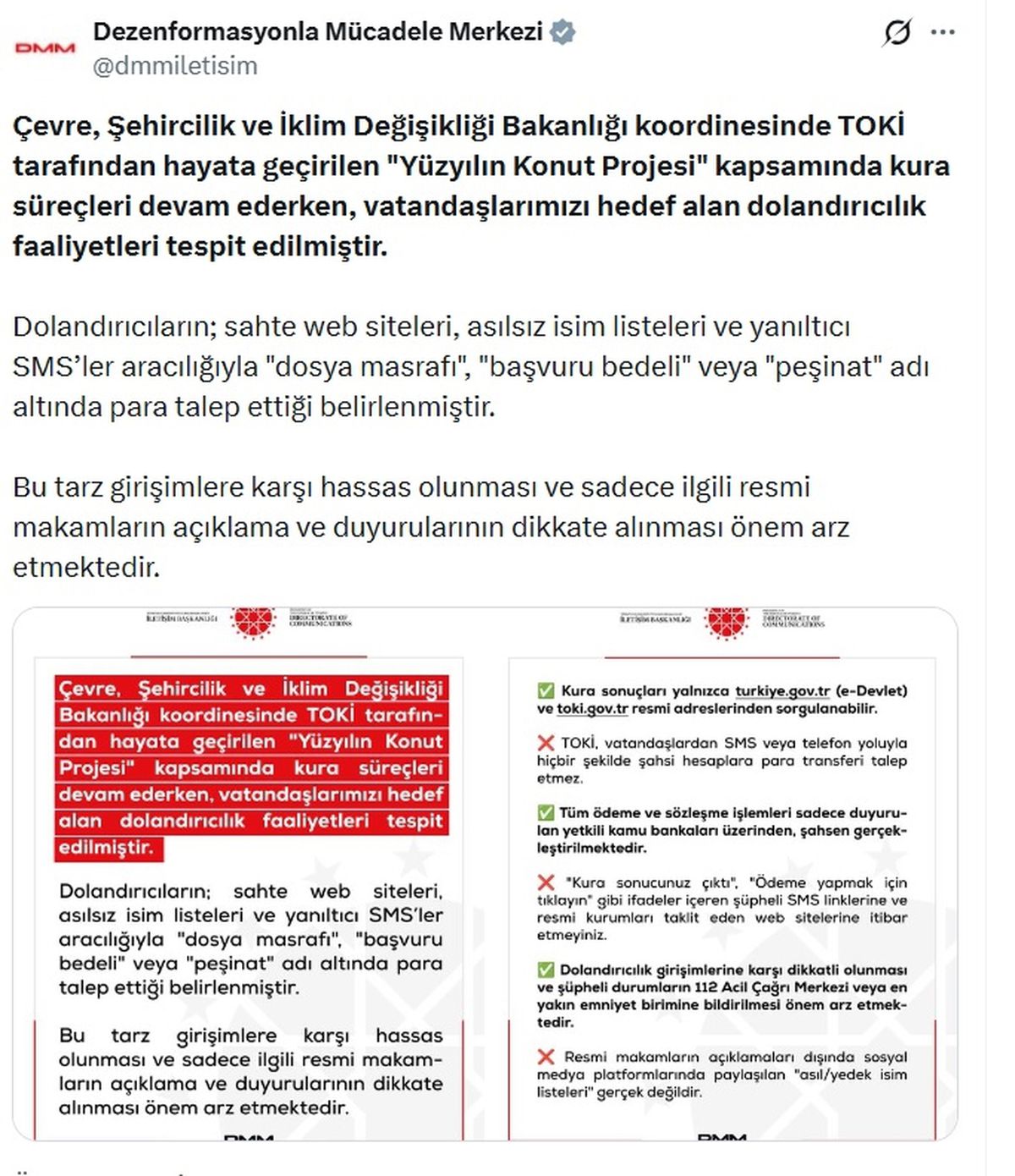 Dolandırıcılığa Dikkat: TOKİ Uyarısı!