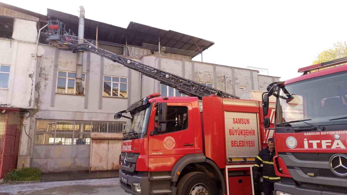 Halı yıkama atölyesinde çıkan yangın söndürüldü