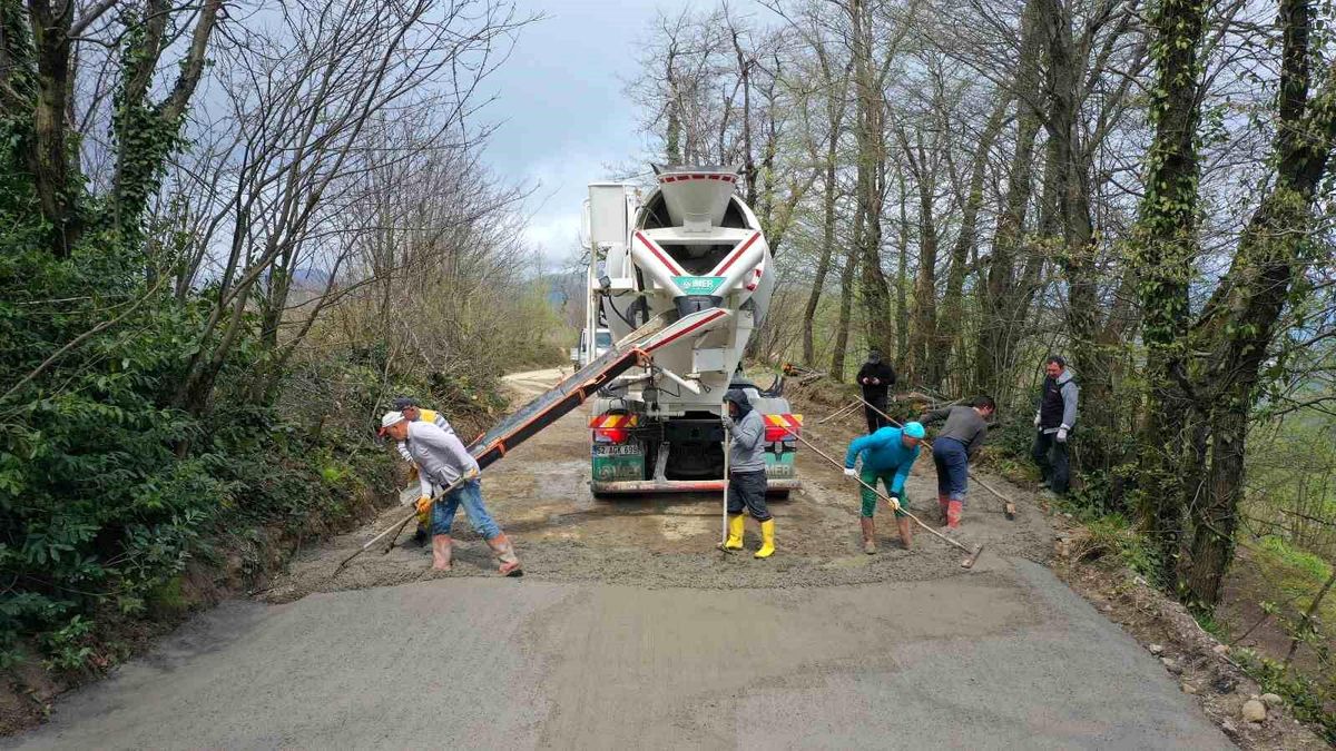 Ordu\'nun kırsalında ulaşım konforu artıyor