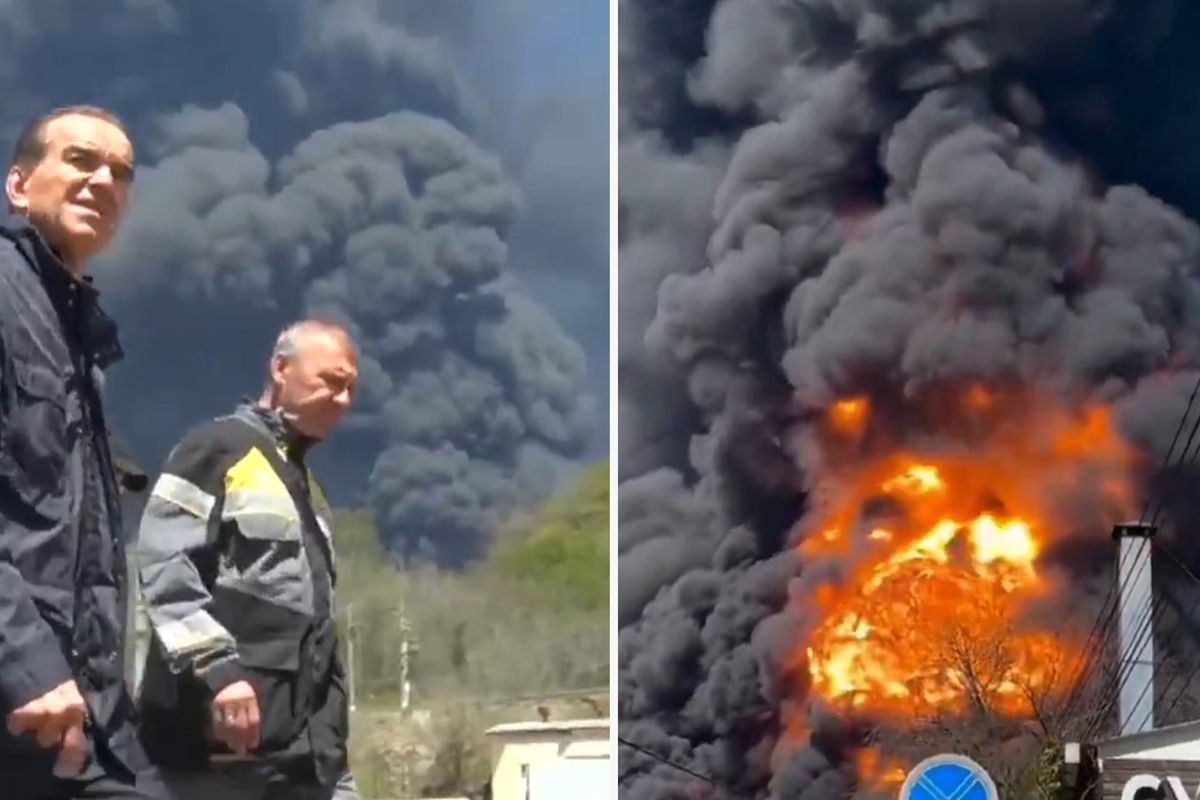 Rusya\'da Ukrayna\'nın vurduğu petrol rafinerisindeki yangın devam ediyor