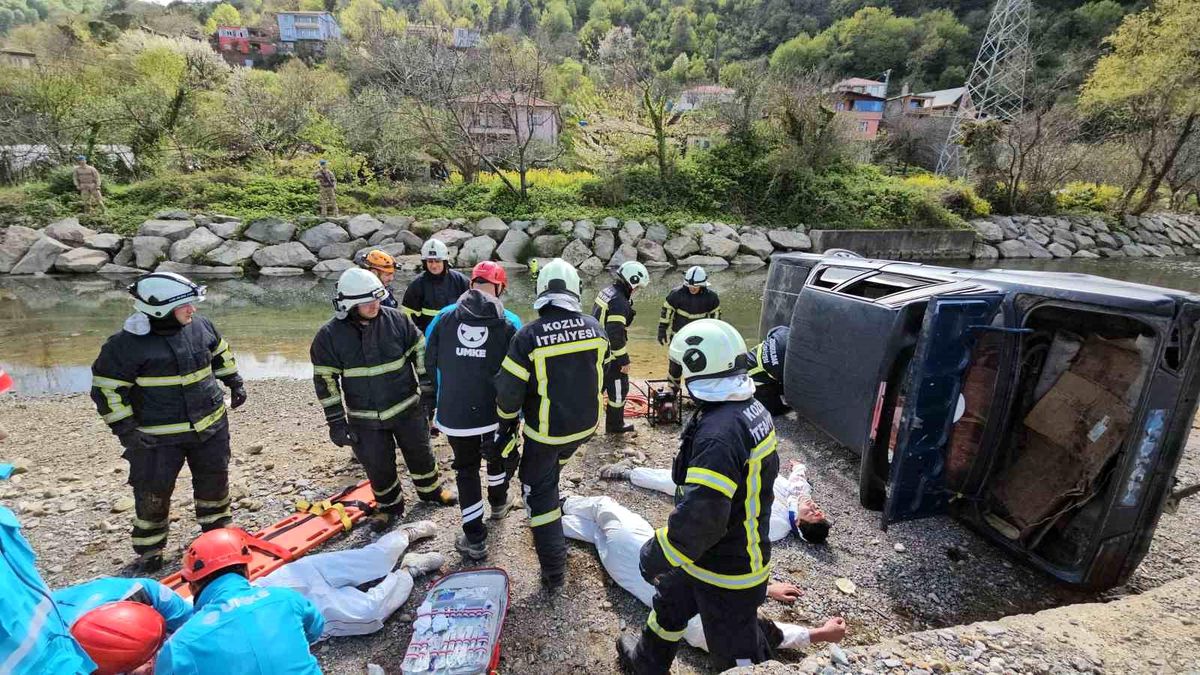 Zonguldak\'ta Sel Tatbikatı Yapıldı
