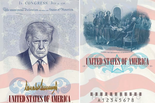 Pasaportlara Trump’ın portresi basılacak