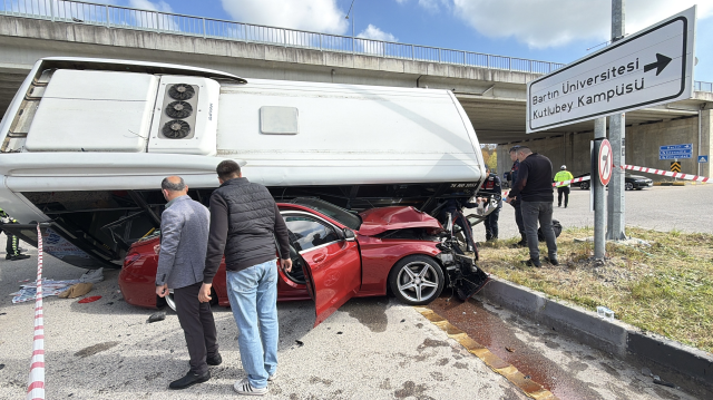 Bartın'da 44 kişinin yaralandığı kazanın görüntüleri ortaya çıktı