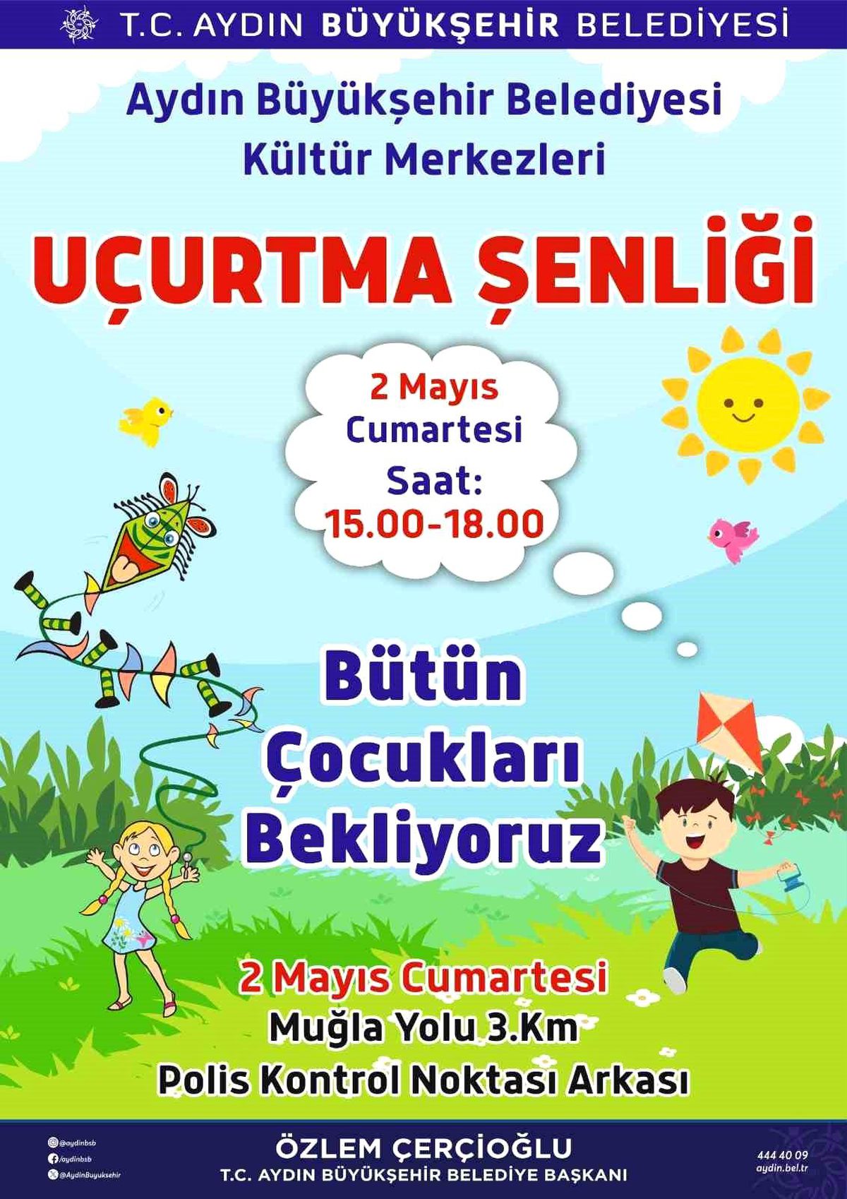 Başkan Çerçioğlu çocukları uçurtma şenliğine davet etti
