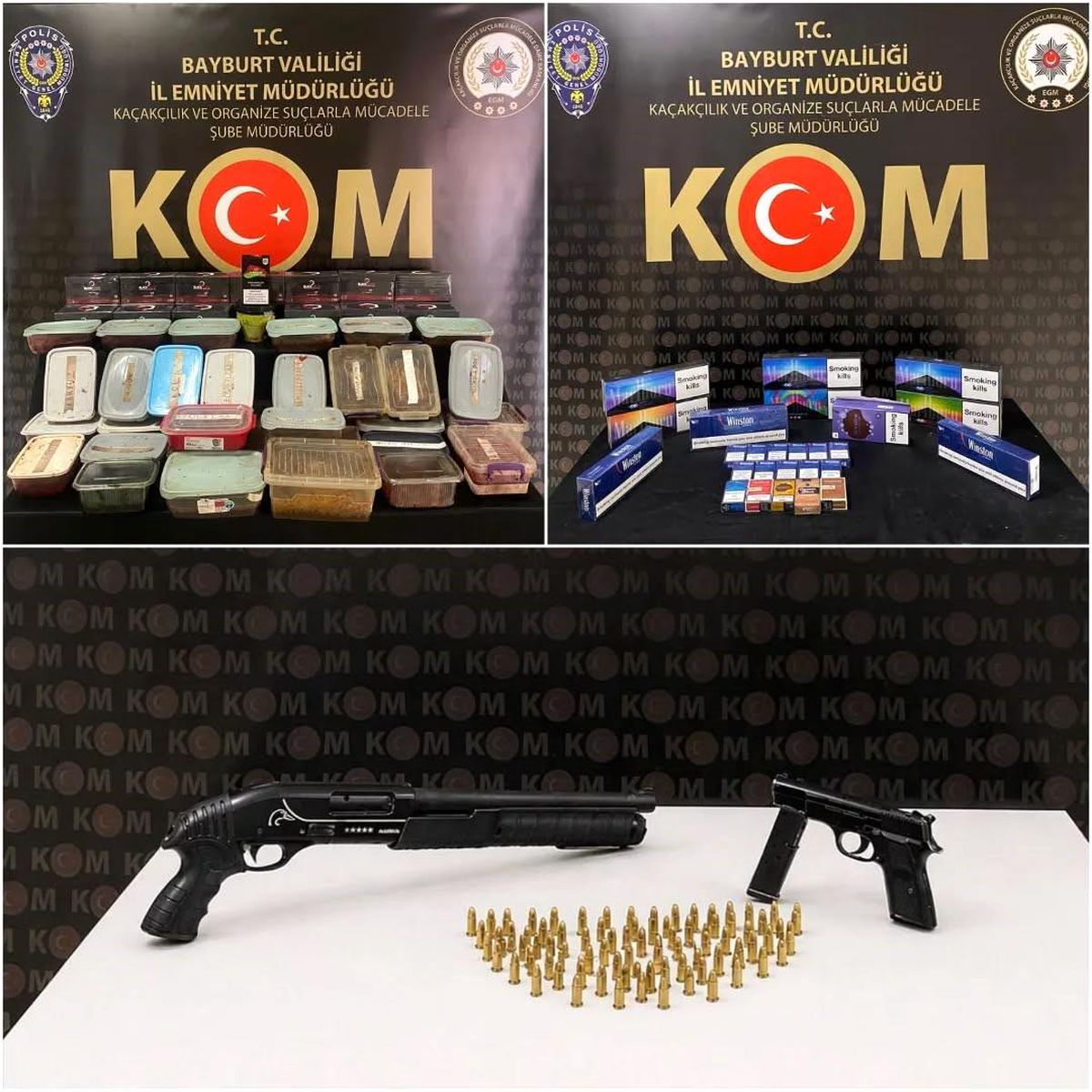 Bayburt\'ta Kaçakçılık Operasyonu: 3 Şüpheli Yakalandı