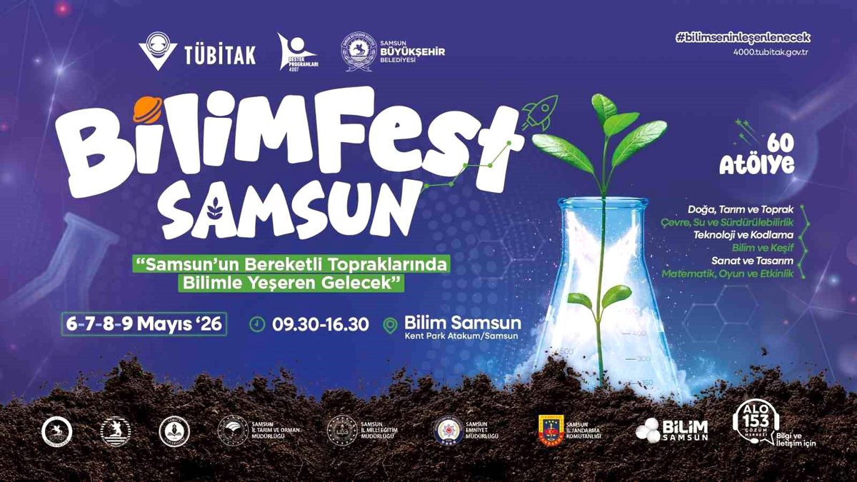 Bilim ve teknoloji Samsun\'da sahneye çıkıyor: BİLİMFEST kapılarını açıyor