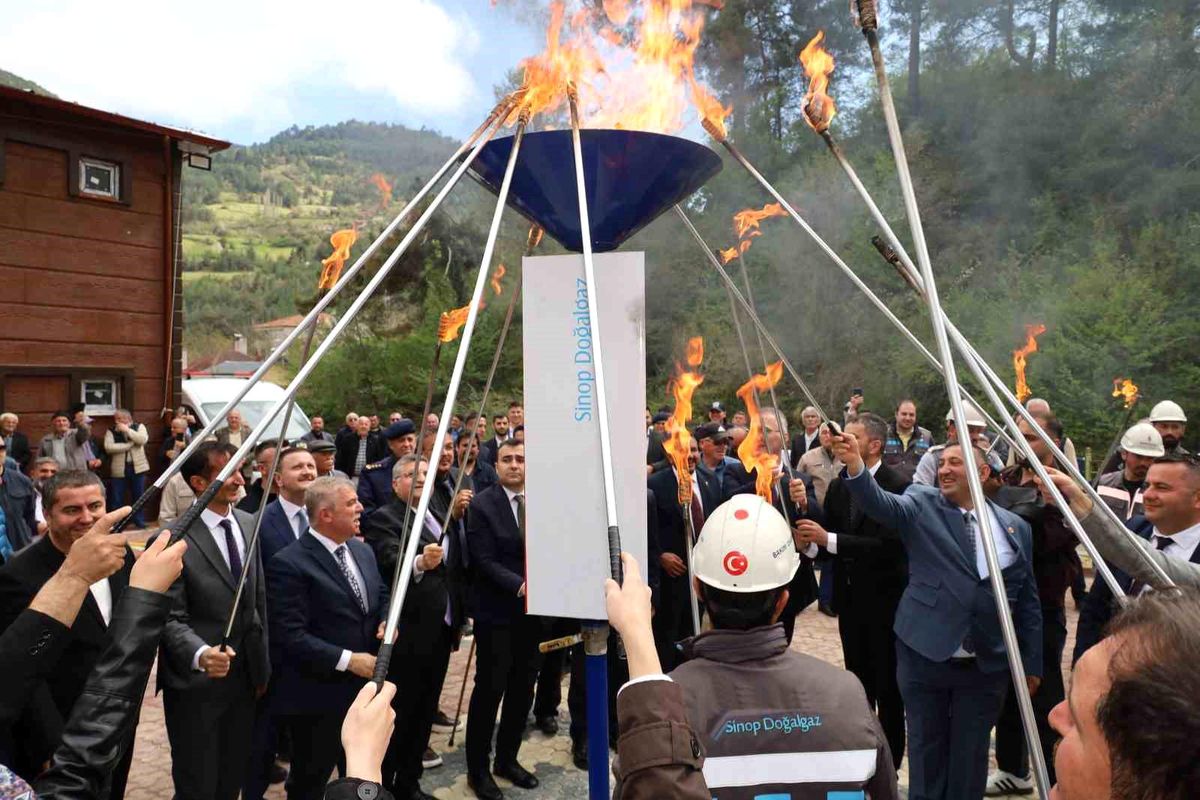 Dikmen\'de doğalgaz sevinci