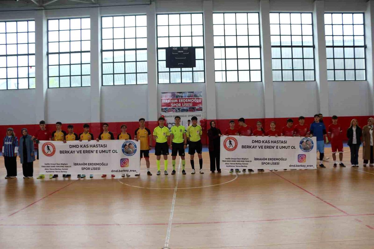 DMD hastası Berkay ve Eren kardeşlere Futsal Turnuvası ile umut oldular