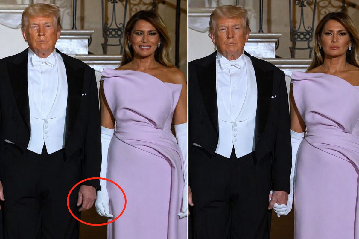 Herkes o detaya takıldı, First Lady Trump\'ın elini yine tutmadı