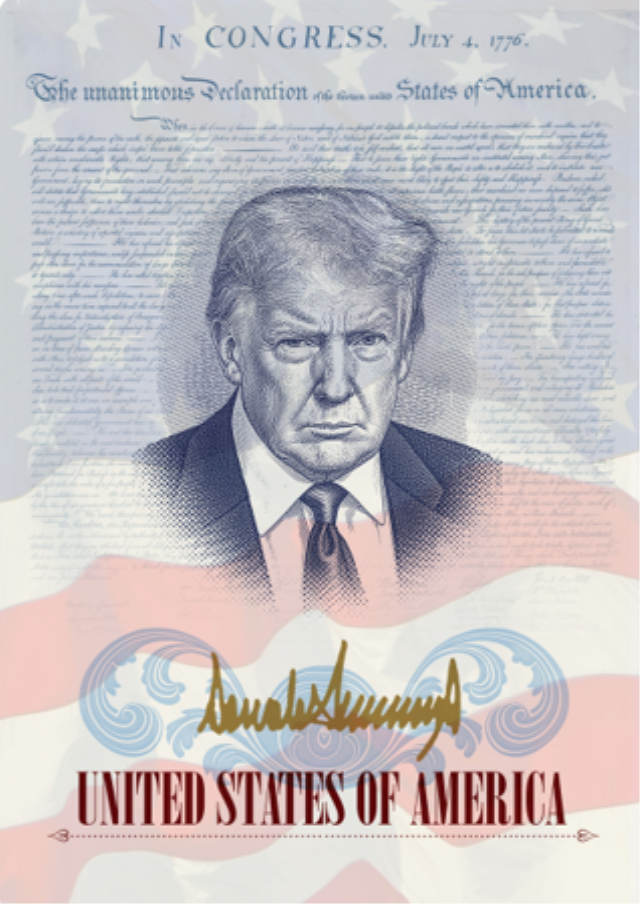 Pasaportlara Trump'ın portresi basılacak
