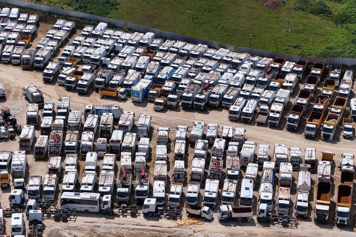 TMSF\'nin el koyduğu yüzlerce araç böyle görüntülendi