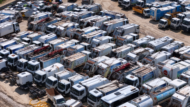 TMSF'nin el koyduğu yüzlerce araç böyle görüntülendi