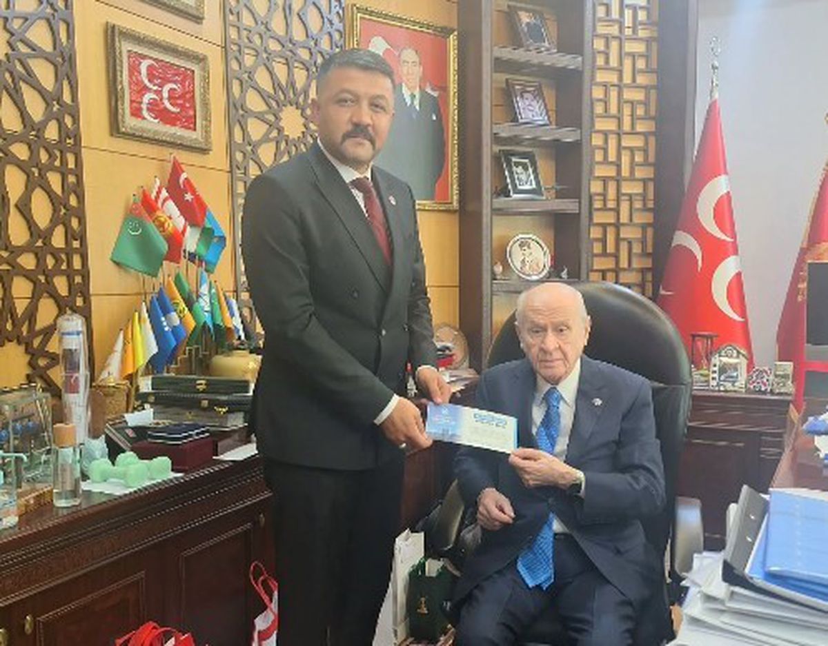 Ülkü Ocakları Başkanı Çetinkaya’dan Bahçeli’ye ziyaret