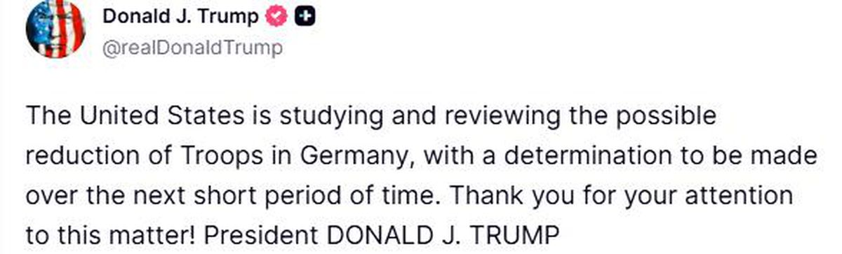 Trump\'tan Almanya\'ya Asker Azaltma Sinyali