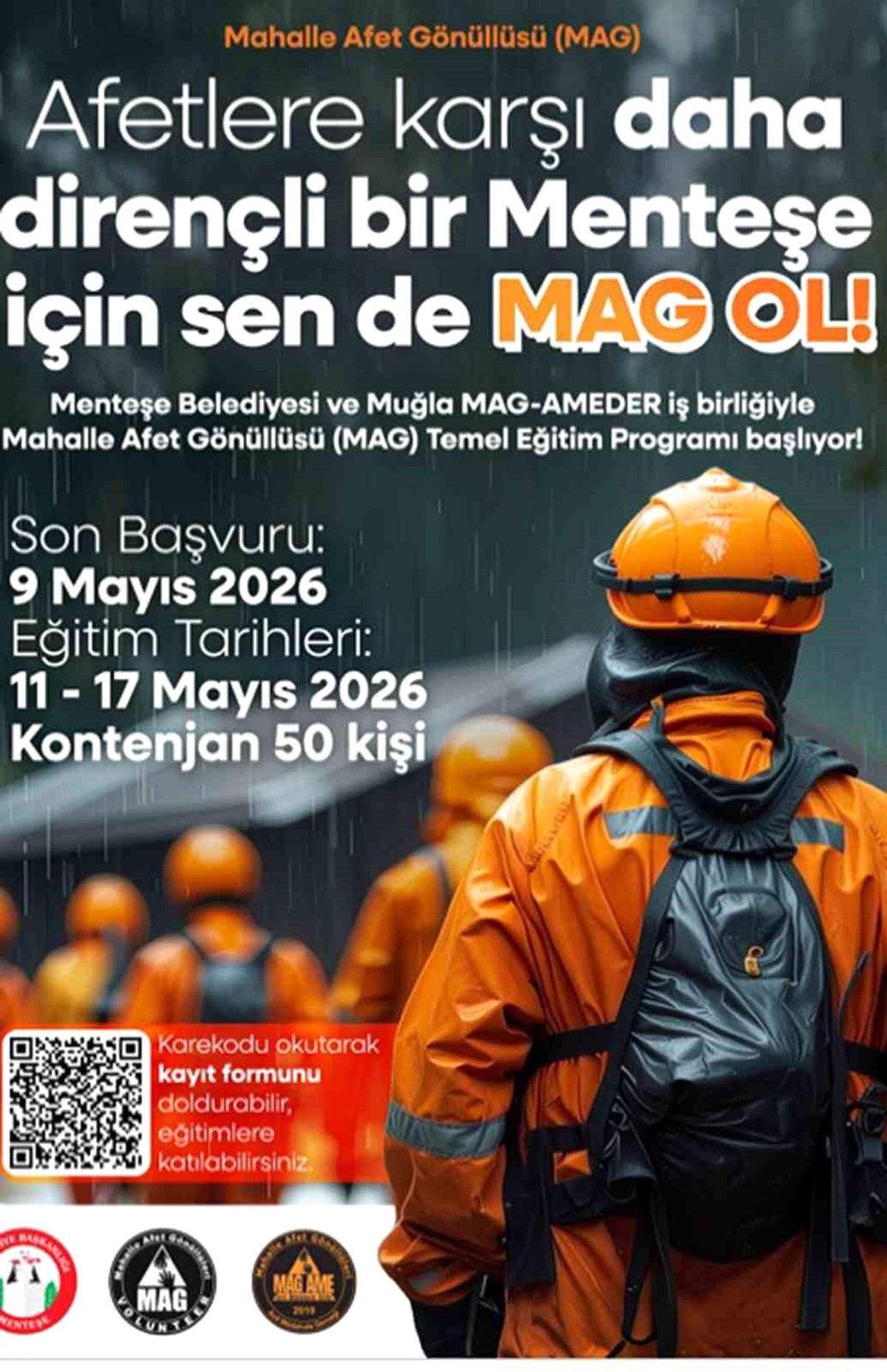 Menteşe\'de Mahalle Afet Gönüllülüğü için kayıtlar başladı