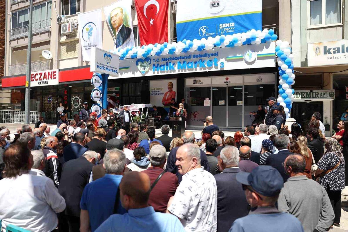 Merkezefendi Halk Market\'in 3. şubesi hizmete açıldı