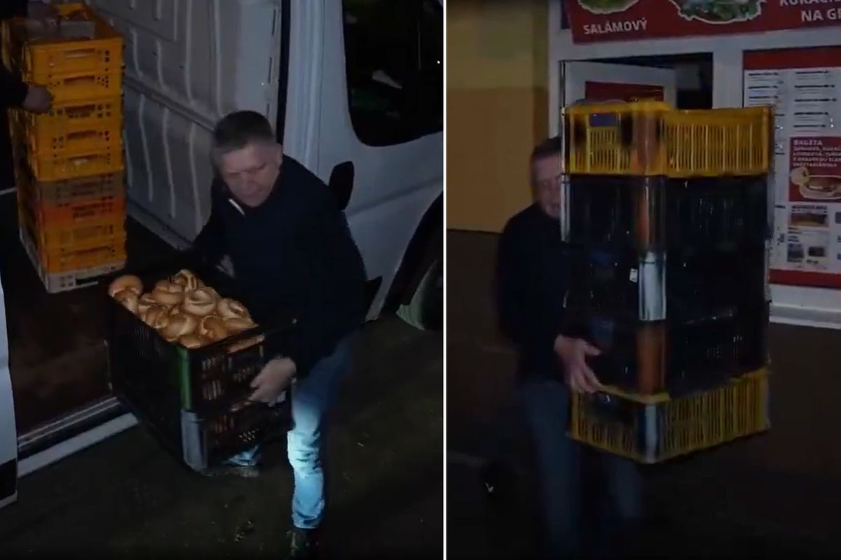 1 Mayıs\'a damga vuran görüntü! Başbakan Fico\'dan fırıncıların gece mesaisine destek