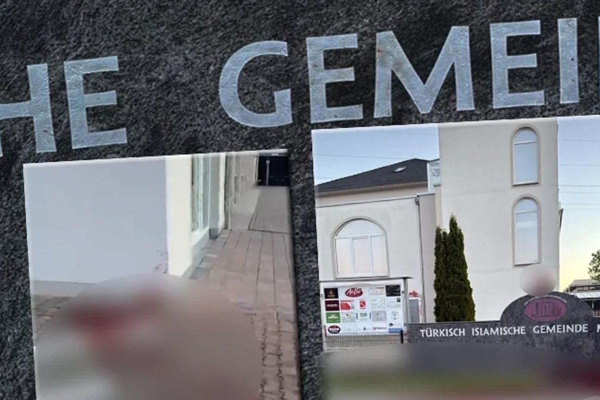 Almanya\'da camiye çirkin saldırı: Hilale domuz başı yerleştirildi