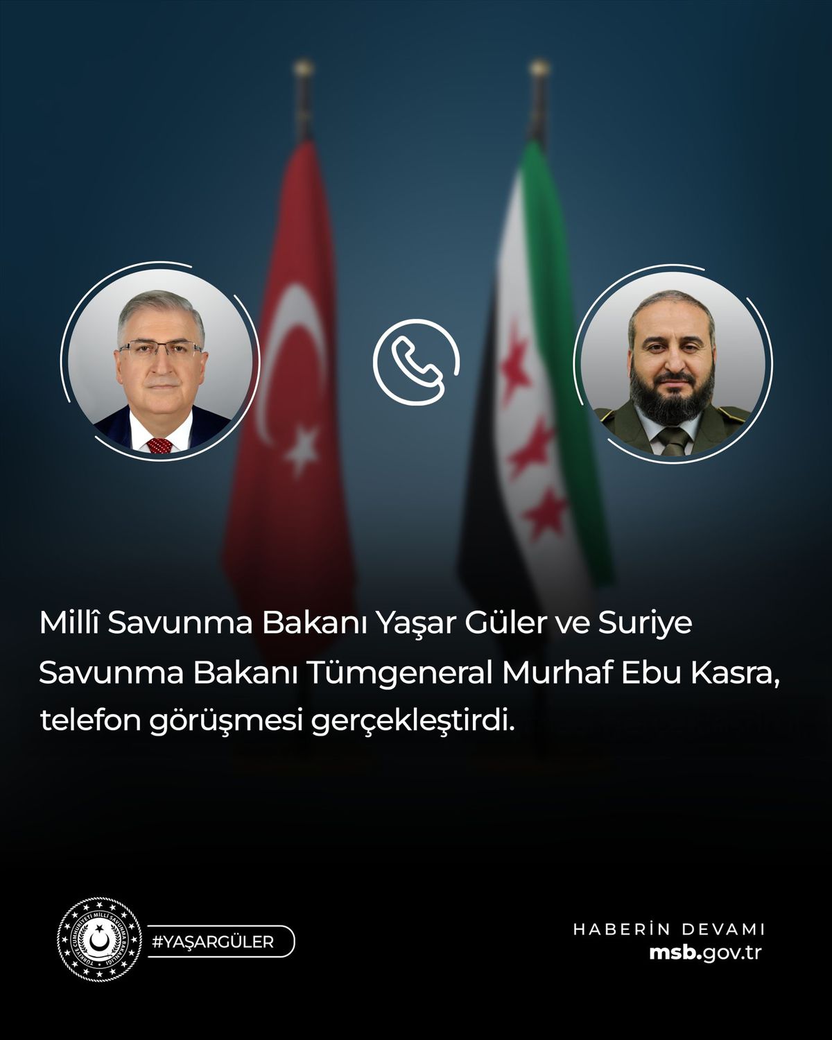 Güler ve Ebu Kasra\'dan Telefon Görüşmesi