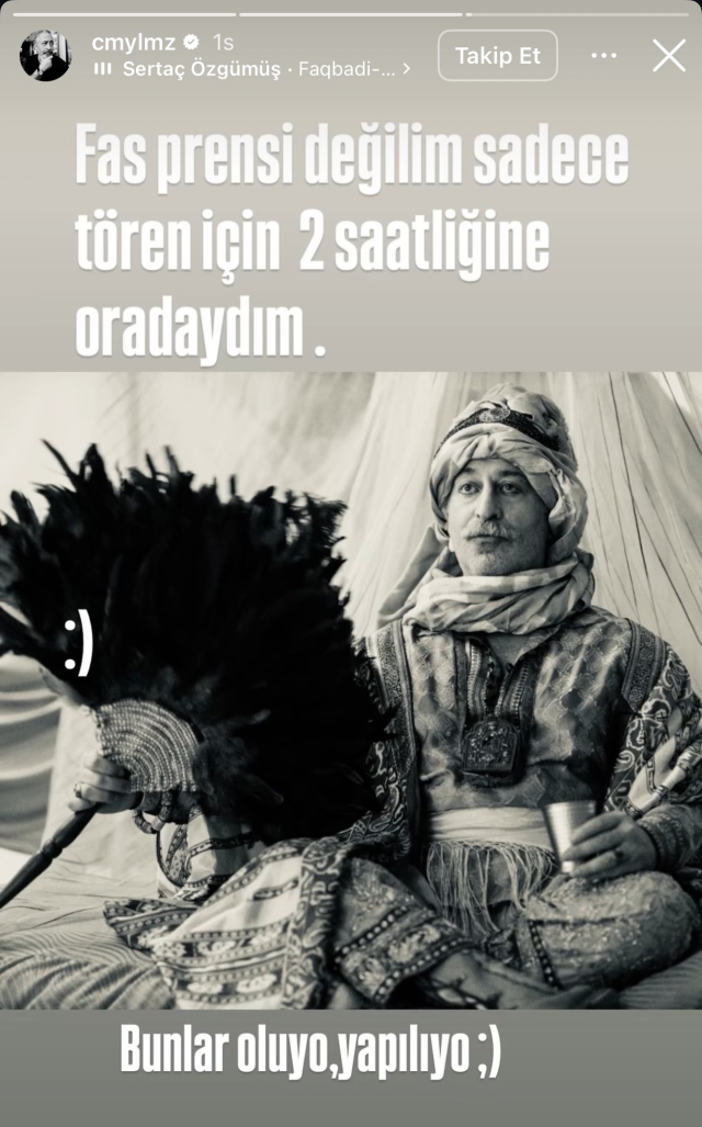 Fas Sultanı'na benzetilen Cem Yılmaz'dan güldüren paylaşım
