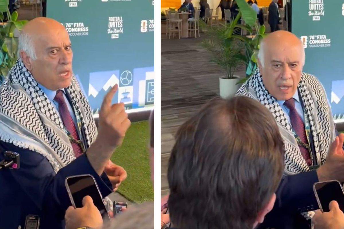 Filistin Futbol Federasyonu Başkanı'ndan FIFA'ya tarihi ders! Olay sonrası ateş p&uuml;sk&uuml;rd&uuml;