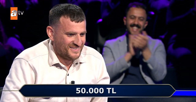 Milyoner'de renkli anlar: 50 bin TL'lik soruya 