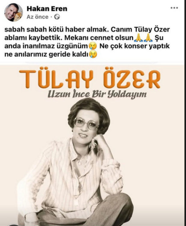 Şarkıcı Tülay Özer hayatını kaybetti
