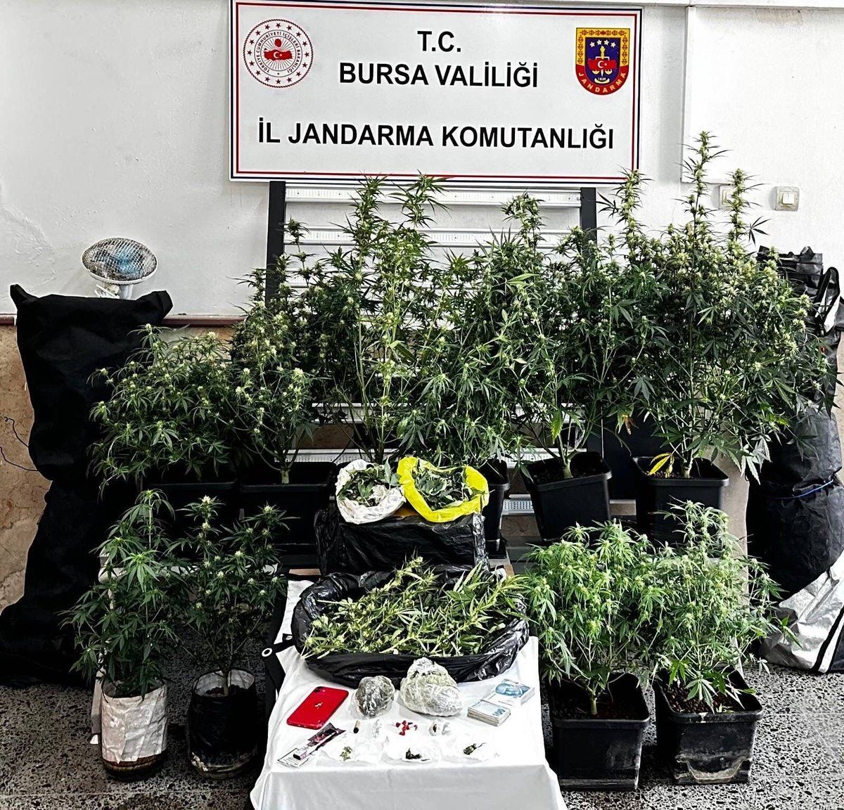 Bursa\'da Uyuşturucu Baskını: 2,3 Kilo Esrar Ele Geçirildi