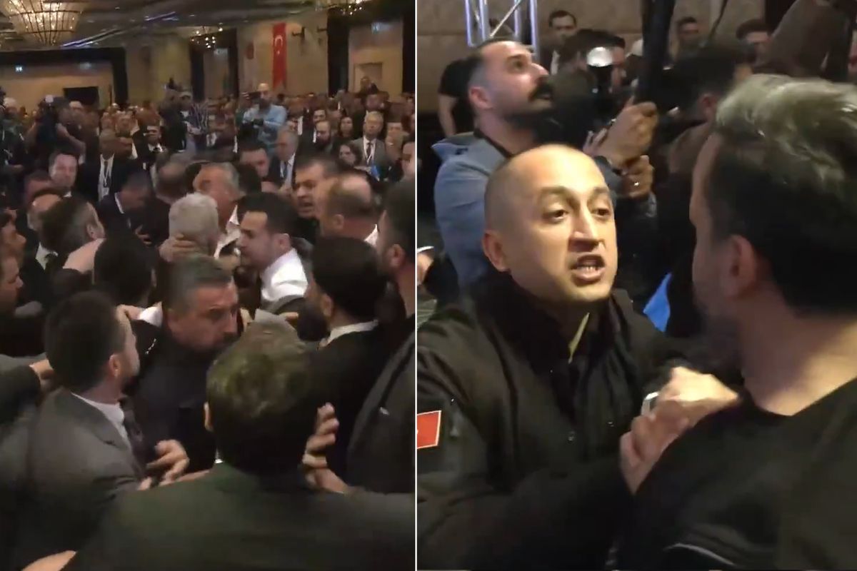 Türkiye Belediyeler Birliği seçiminde İmamoğlu\'nun mesajı okunurken kavga çıktı! İşte o anlar