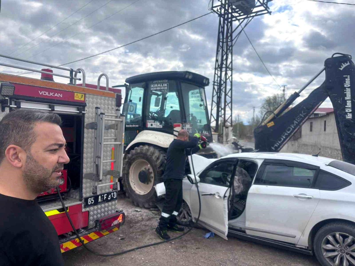 Van\'da Trafik Kazası: 1 Yaralı
