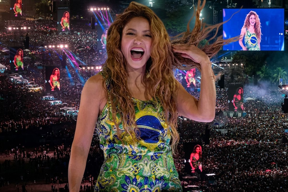 Brezilya\'da Shakira fırtınası! 2 milyon hayranı tempo tutarak eski eşi Pique\'ye küfür etti